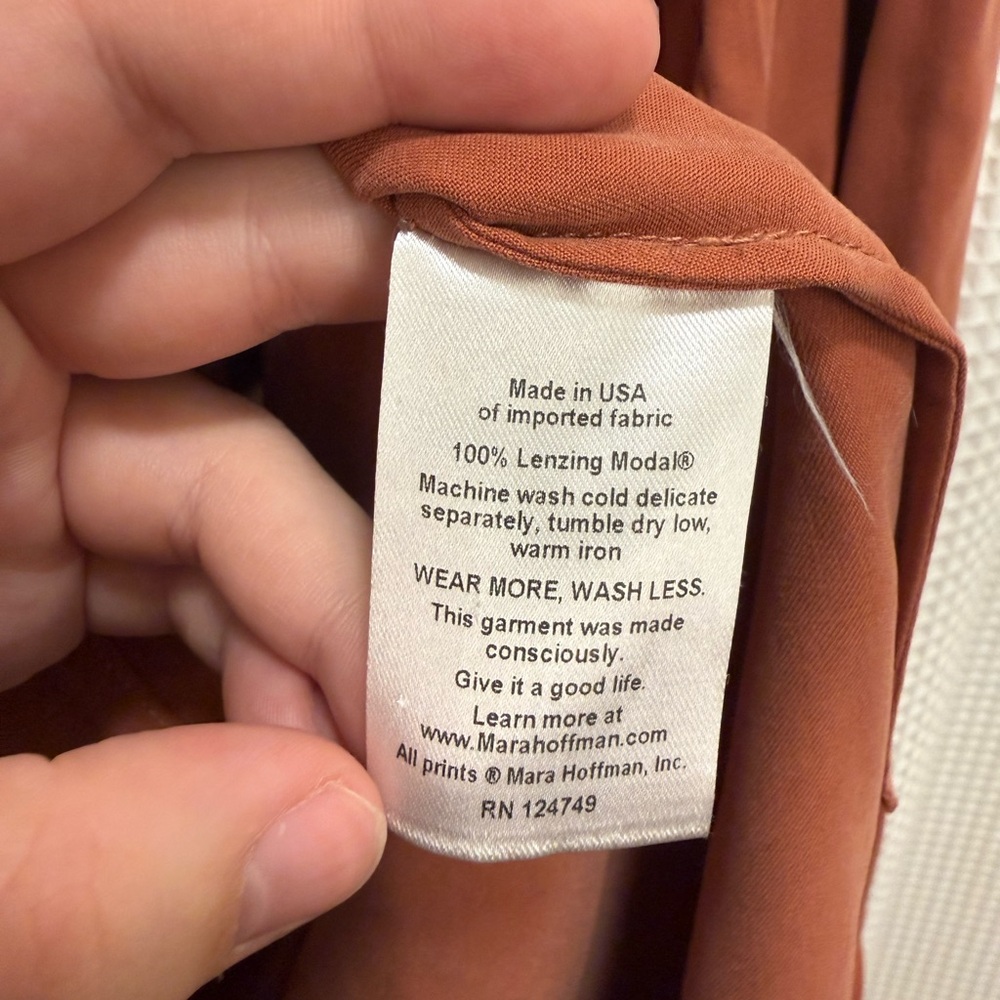 Anthropologie Terracotta Wrap-Front Button Down Shirt - Large - Picture 10 of 10
